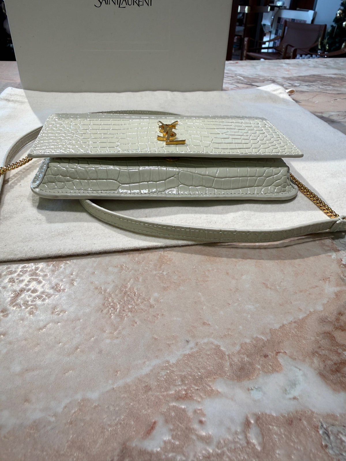 Saint Laurent - Other - Patent leather - White - (mini)