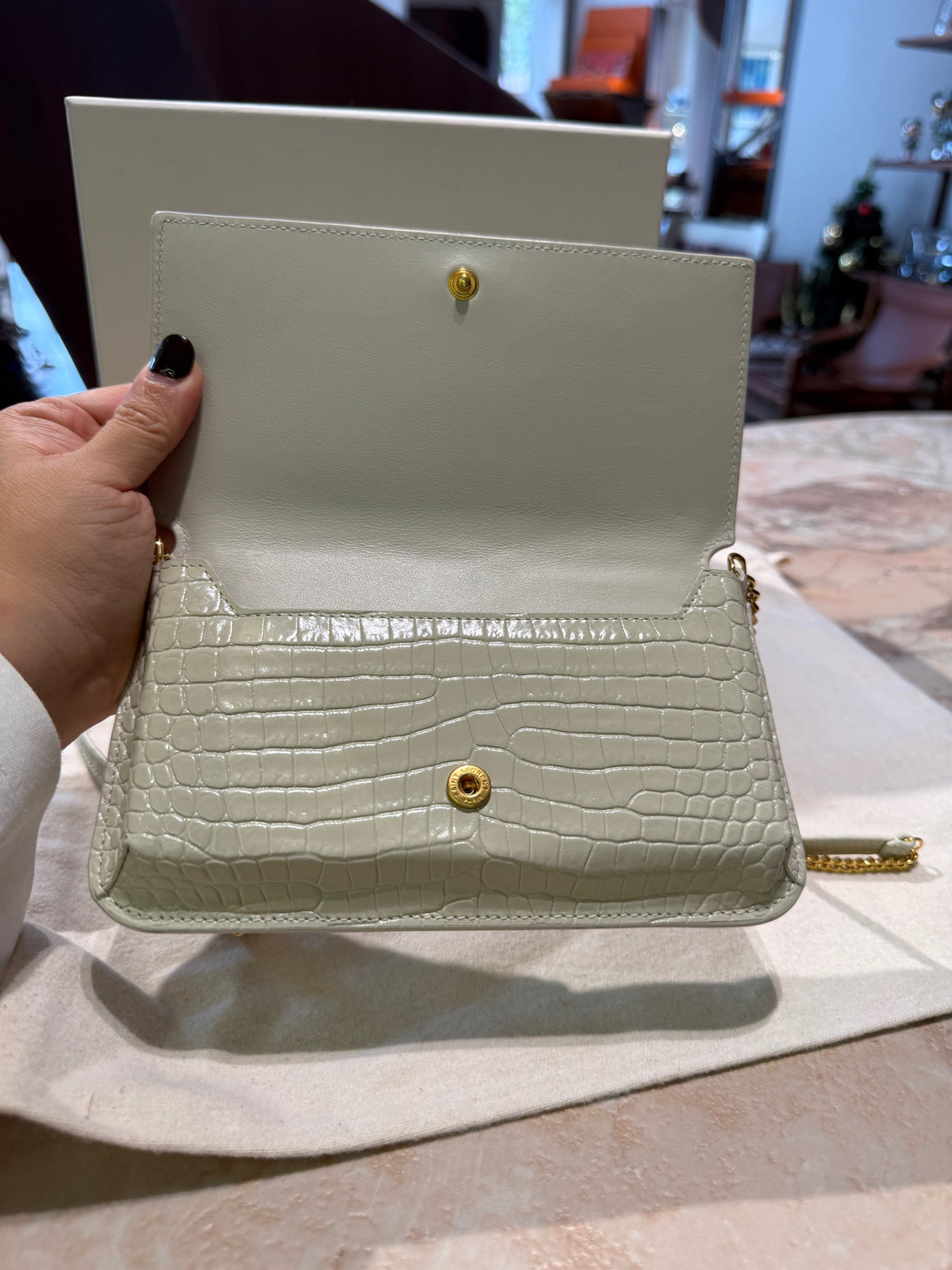Saint Laurent - Other - Patent leather - White - (mini)