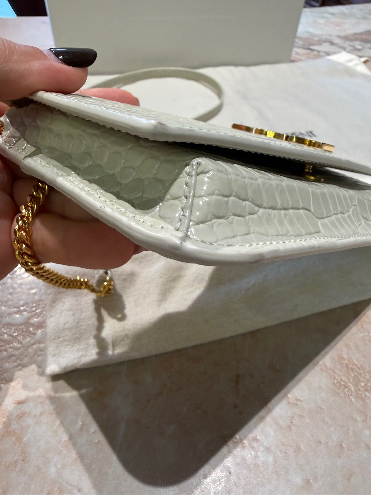 Saint Laurent - Other - Patent leather - White - (mini)