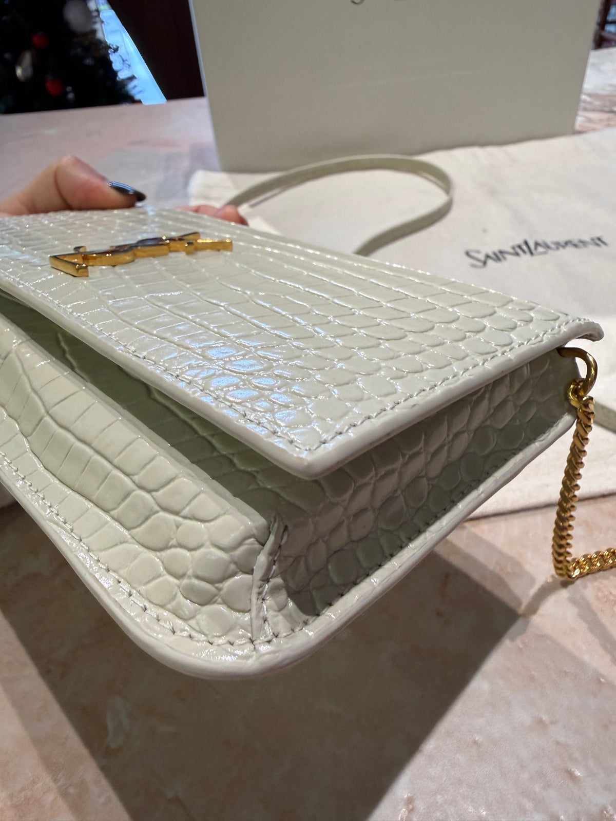 Saint Laurent - Other - Patent leather - White - (mini)
