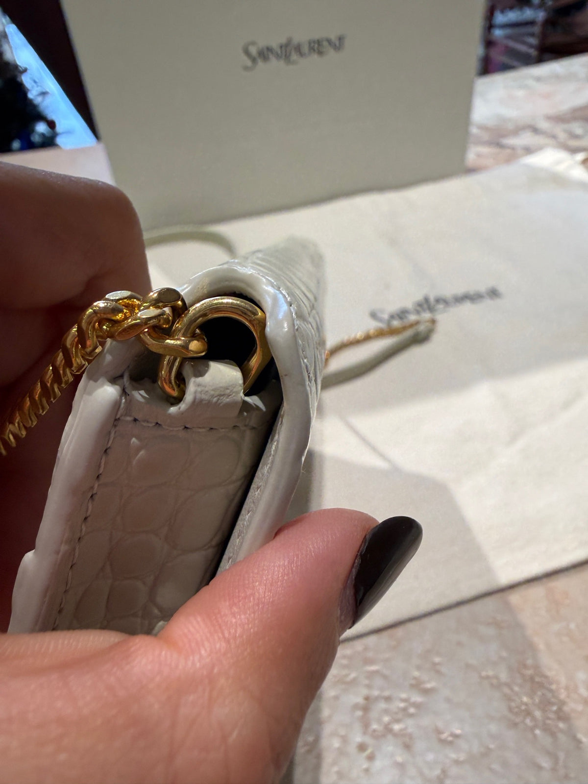 Saint Laurent - Other - Patent leather - White - (mini)