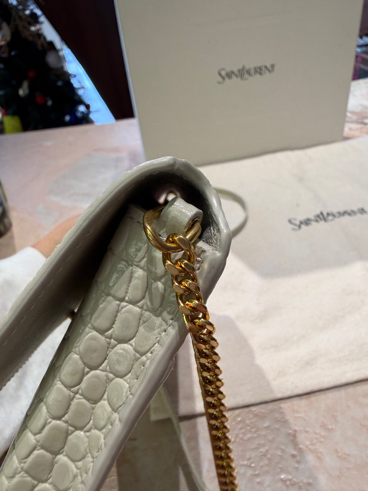 Saint Laurent - Other - Patent leather - White - (mini)