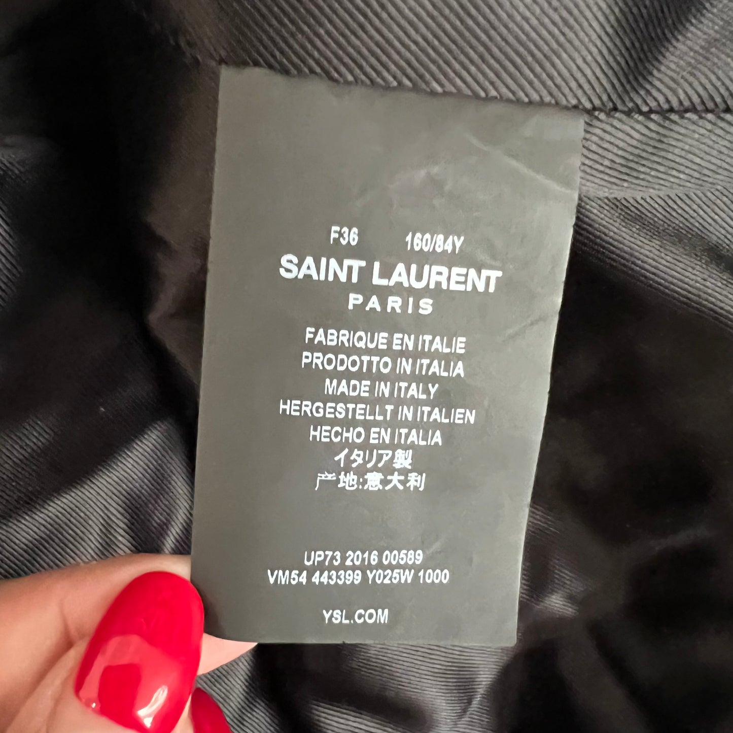 Saint Laurent - Other - Velvet - Black - (36)