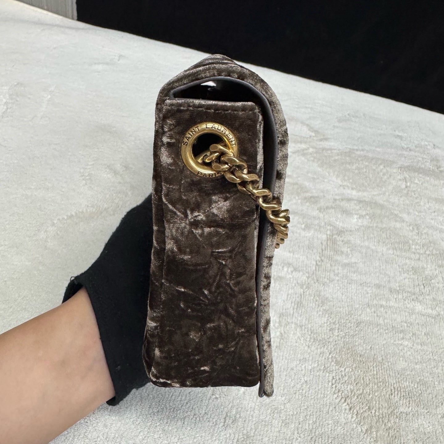 Saint Laurent - Other - Velvet - Brown - (mini)
