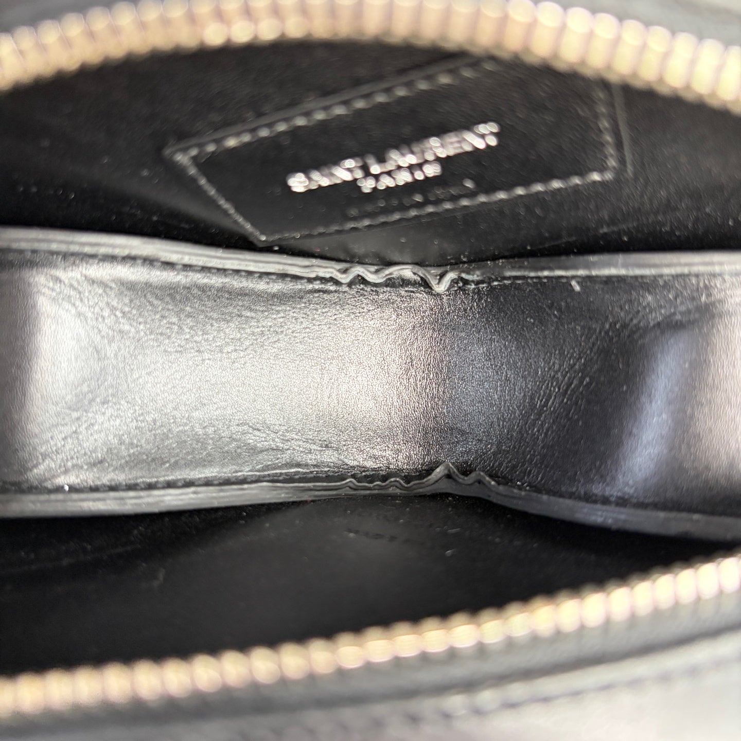 Saint Laurent - Pistol Bag - Sequined exterior with leather trim - Black - (mini)