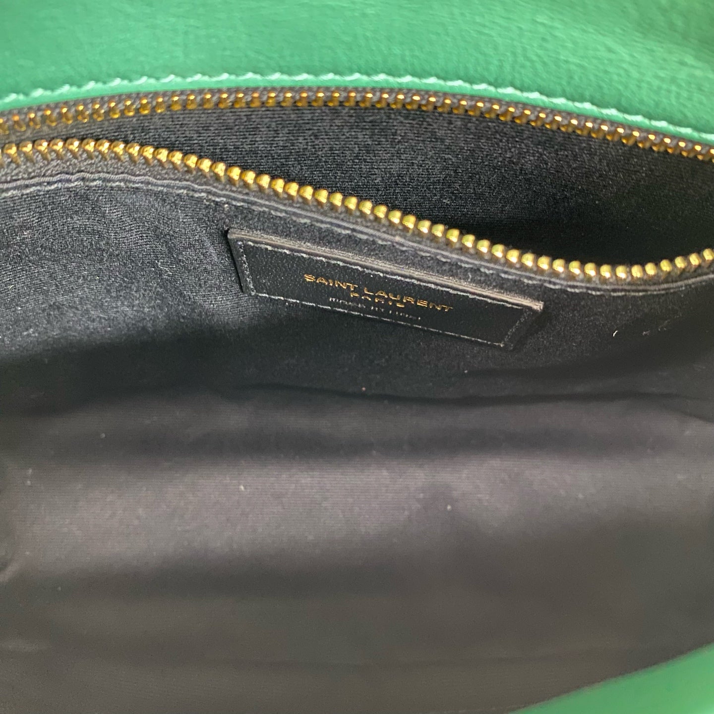 Saint Laurent - Puffer Bag - Canvas - Green with Gold-Tone Hardware - (mini)