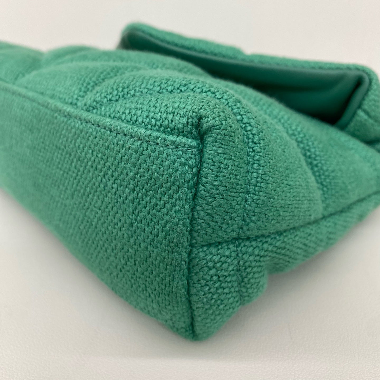 Saint Laurent - Puffer Bag - Canvas - Green with Gold-Tone Hardware - (mini)