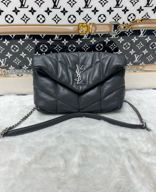 Saint Laurent - Puffer - Leather - Grey