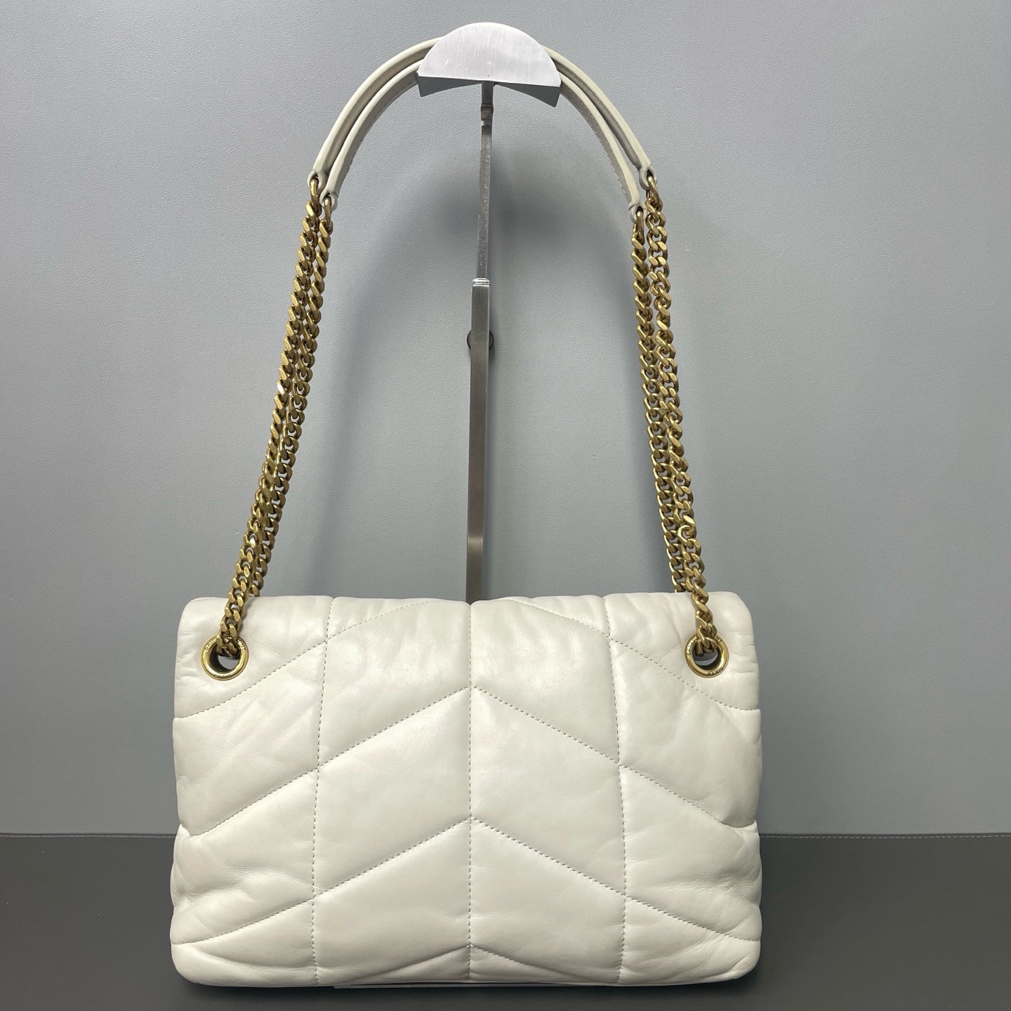 Saint Laurent - Puffer - Leather - White - (medium)