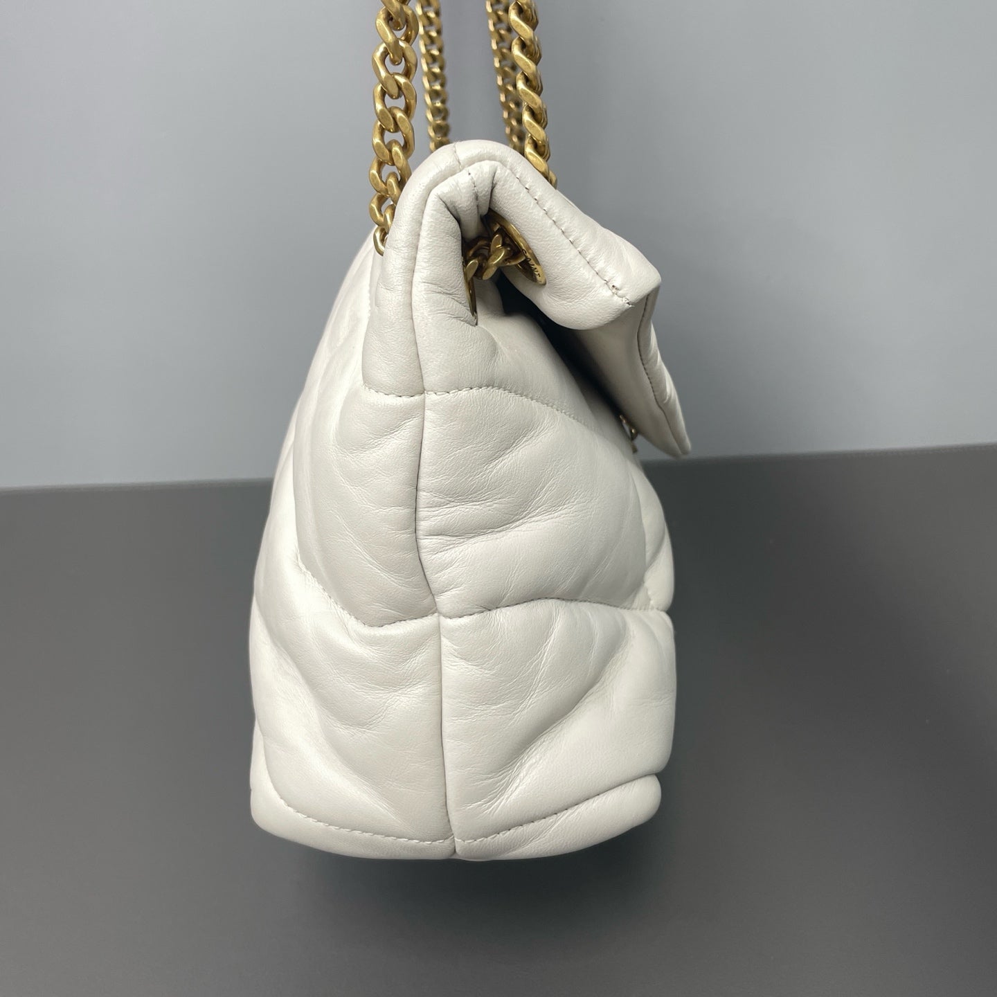 Saint Laurent - Puffer - Leather - White - (medium)