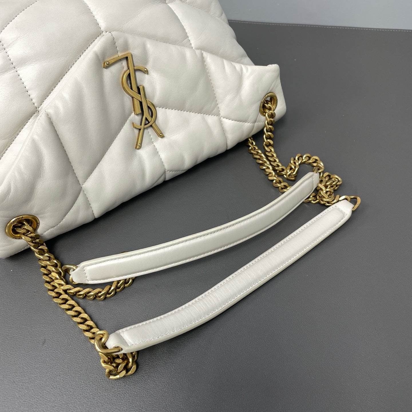 Saint Laurent - Puffer - Leather - White - (medium)