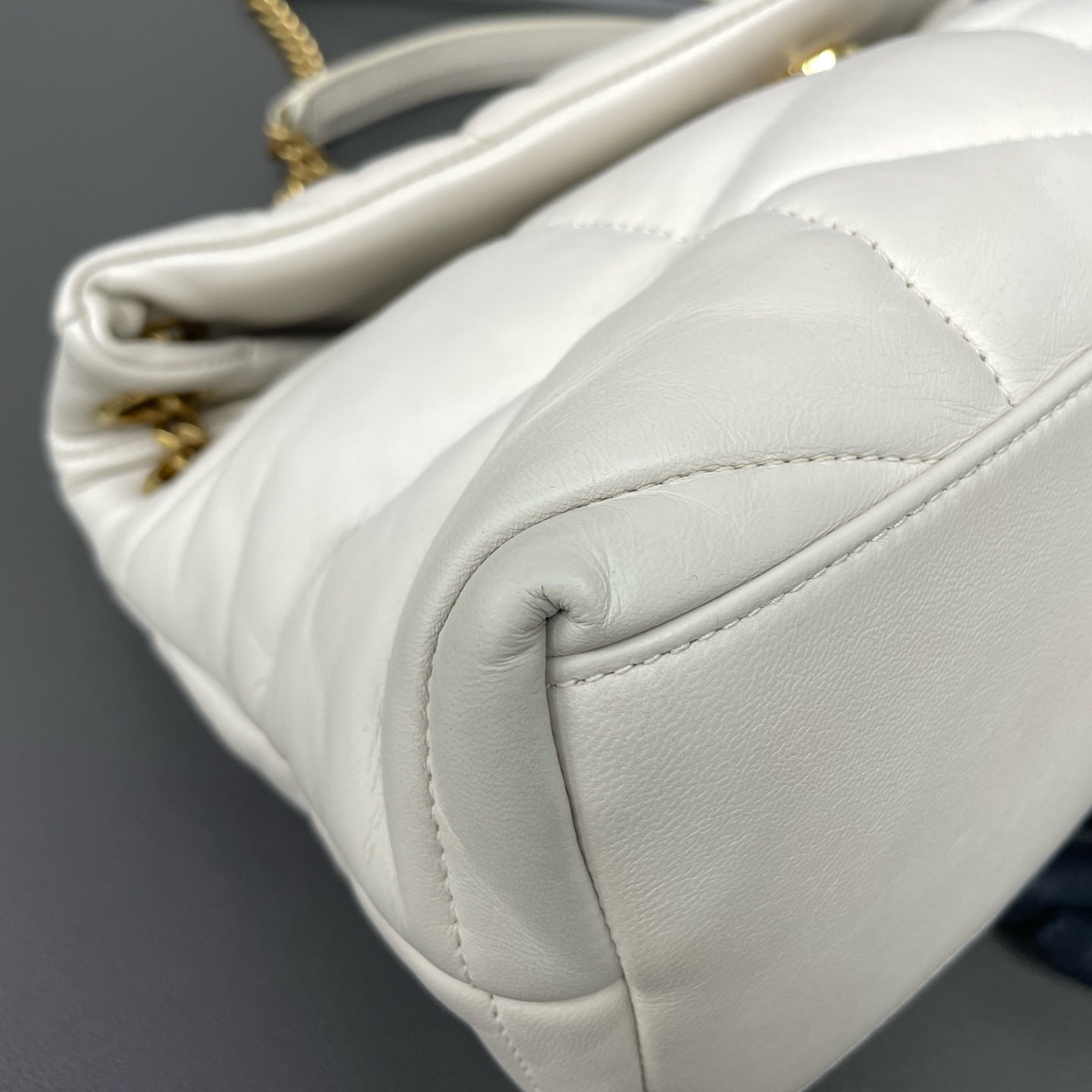 Saint Laurent - Puffer - Leather - White - (medium)