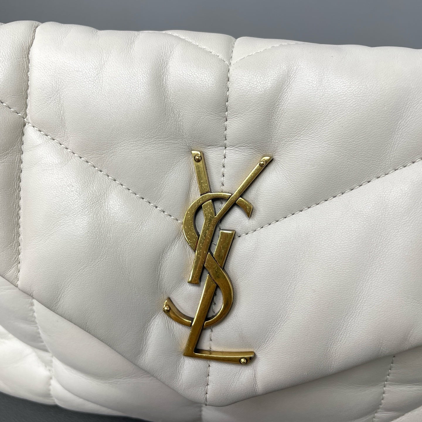 Saint Laurent - Puffer - Leather - White - (medium)