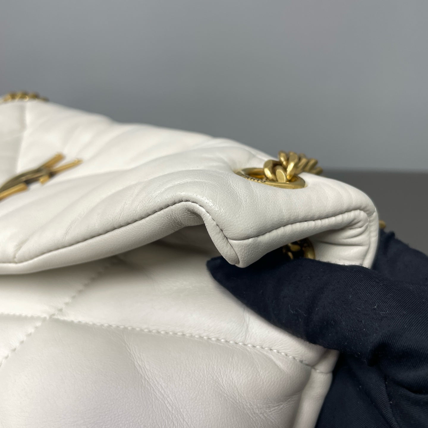 Saint Laurent - Puffer - Leather - White - (medium)