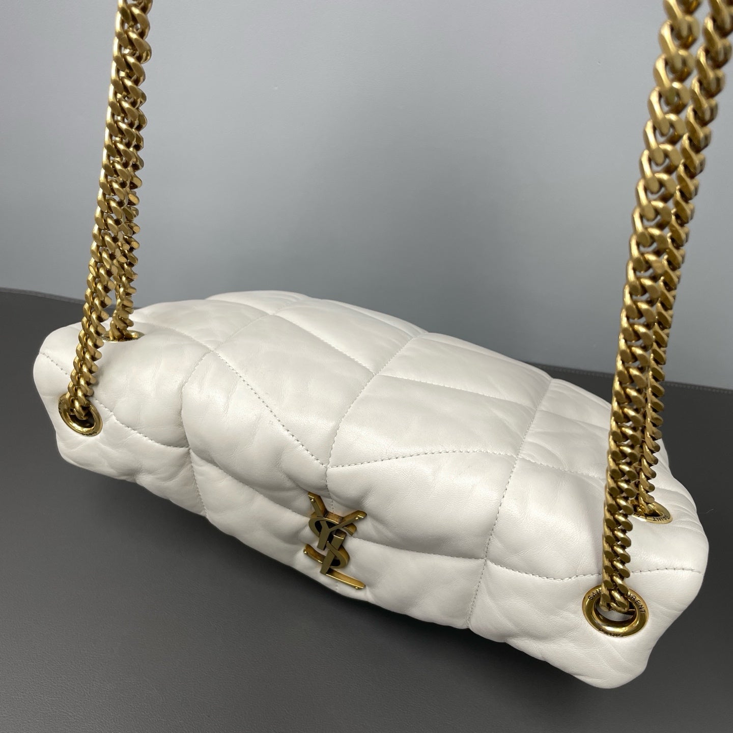 Saint Laurent - Puffer - Leather - White - (medium)