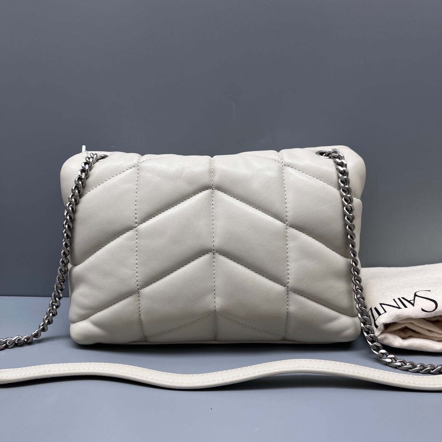 Saint Laurent - Puffer - Leather - White - (mini)