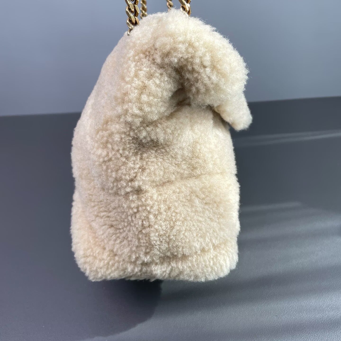 Saint Laurent - Puffer - Merino shearling - Light Khaki Latte - (Medium)