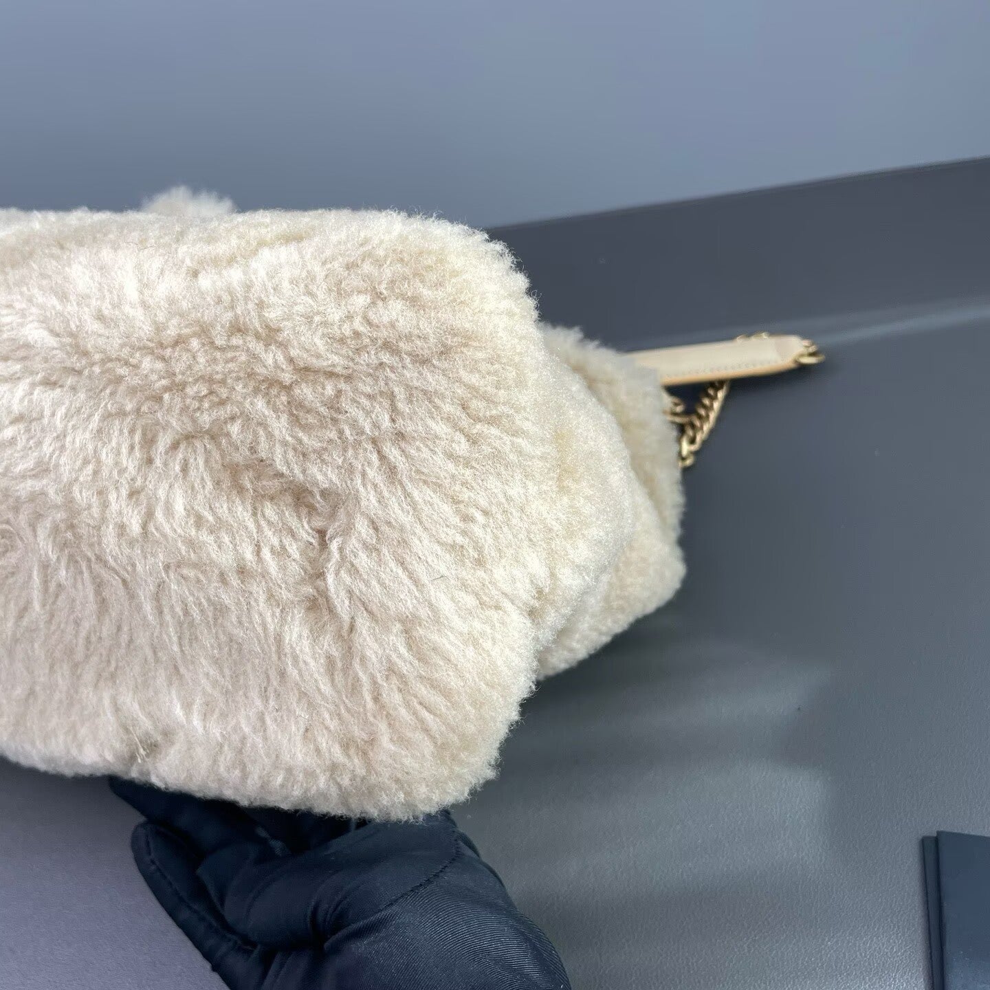 Saint Laurent - Puffer - Merino shearling - Light Khaki Latte - (Medium)