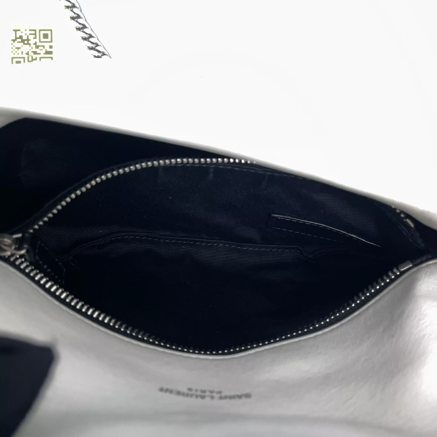 Saint Laurent - Puffer Mini - Lambskin leather - White with Silver-Tone Hardware - (mini)
