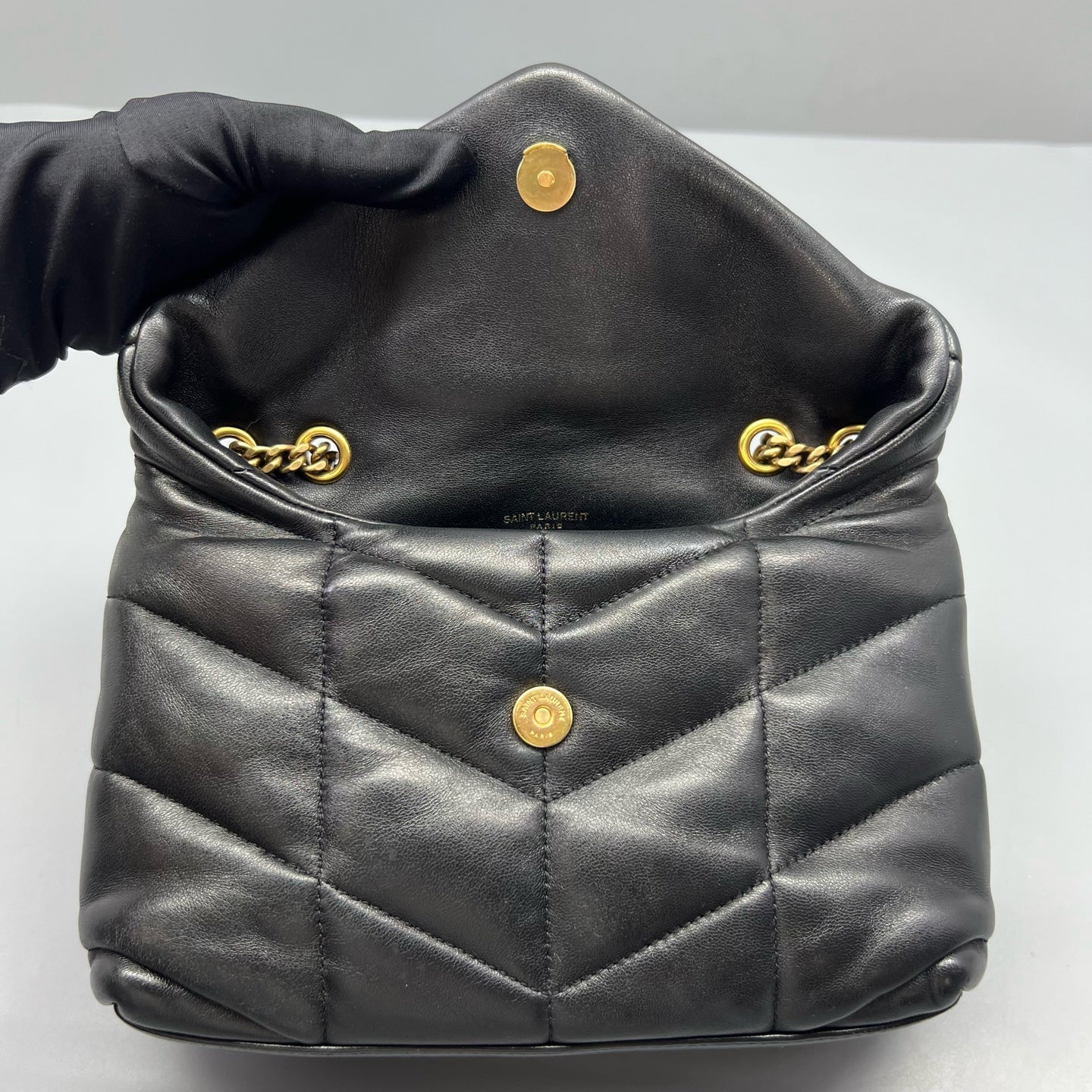 Saint Laurent - Puffer Mini - Leather - Black - (mini)