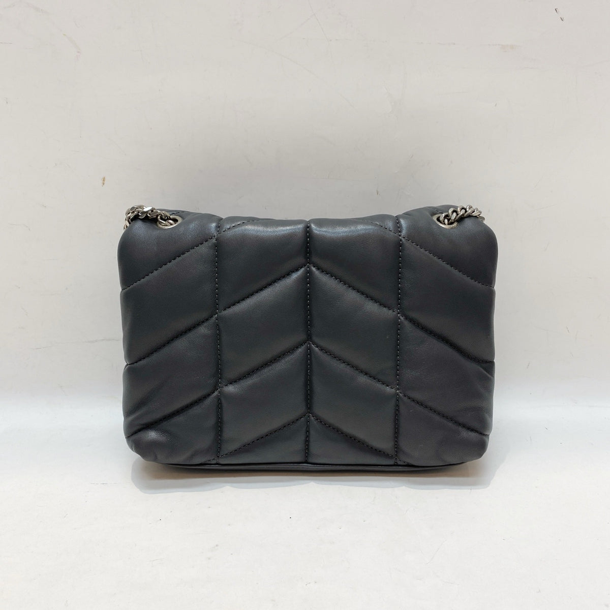 Saint Laurent - Puffer Mini - Leather - Grey - (mini)