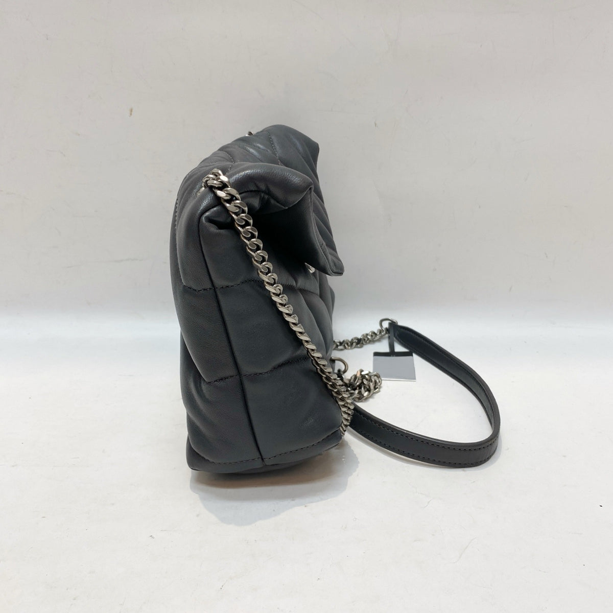 Saint Laurent - Puffer Mini - Leather - Grey - (mini)