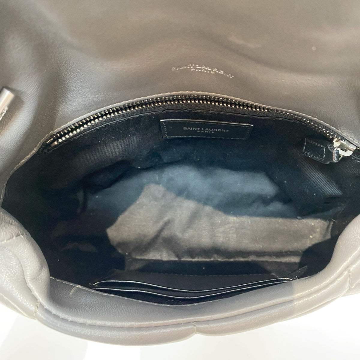 Saint Laurent - Puffer Mini - Leather - Grey - (mini)