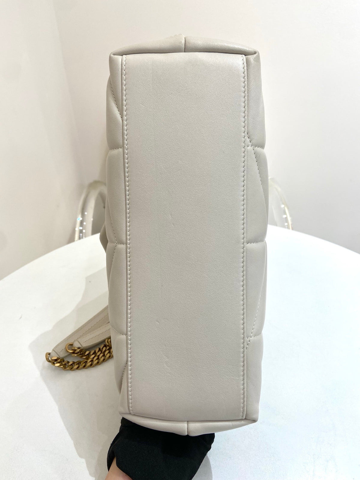 Saint Laurent - Puffer Small - Leather - White - (small)