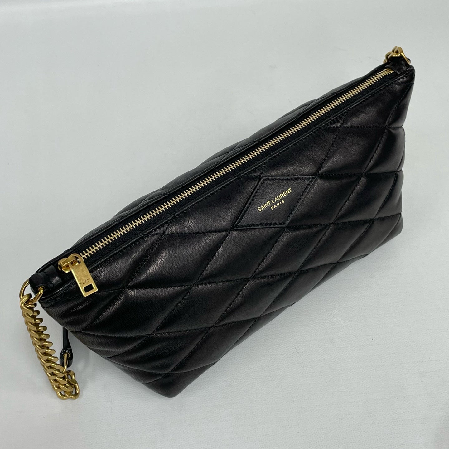 Saint Laurent - Quilted Shoulder Bag - Lambskin leather - Black with Gold-Tone Hardware - (Mini)