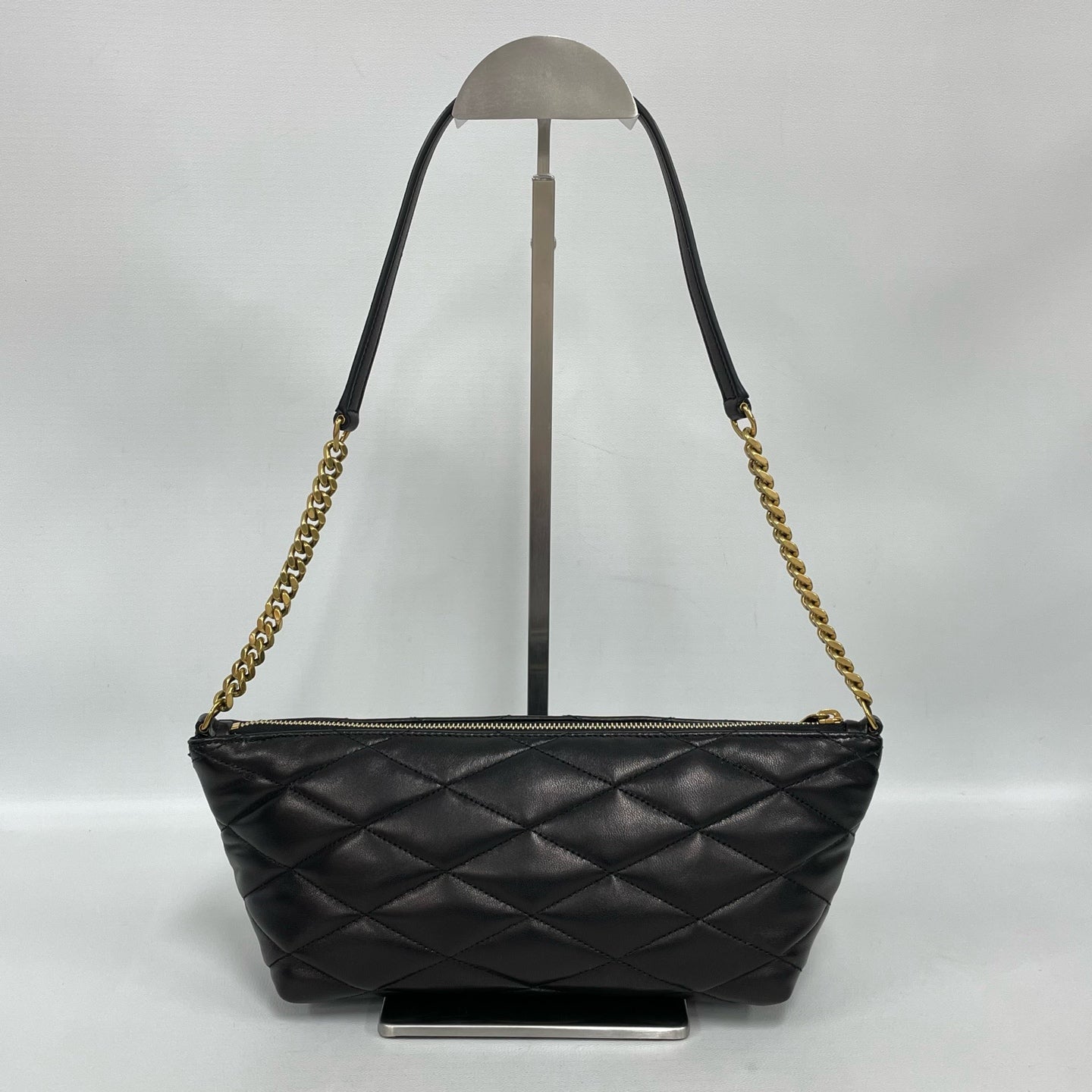 Saint Laurent - Quilted Shoulder Bag - Lambskin leather - Black with Gold-Tone Hardware - (Mini)