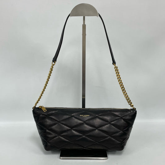 Saint Laurent - Quilted Shoulder Bag - Lambskin leather - Black with Gold-Tone Hardware - (Mini)
