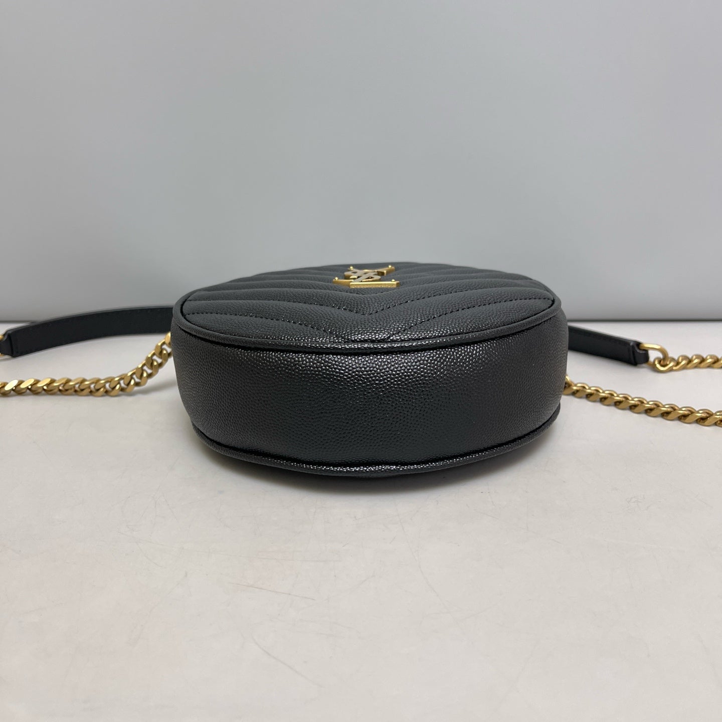 Saint Laurent - Round Bag - Leather - Black - (mini)