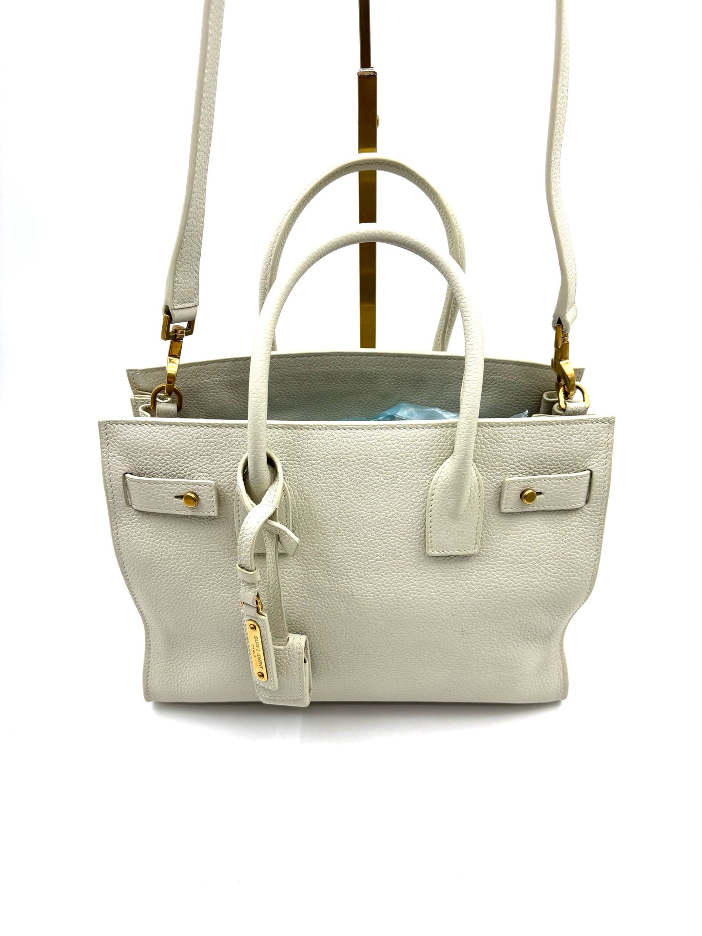 Saint Laurent - Sac de Jour - Leather - White