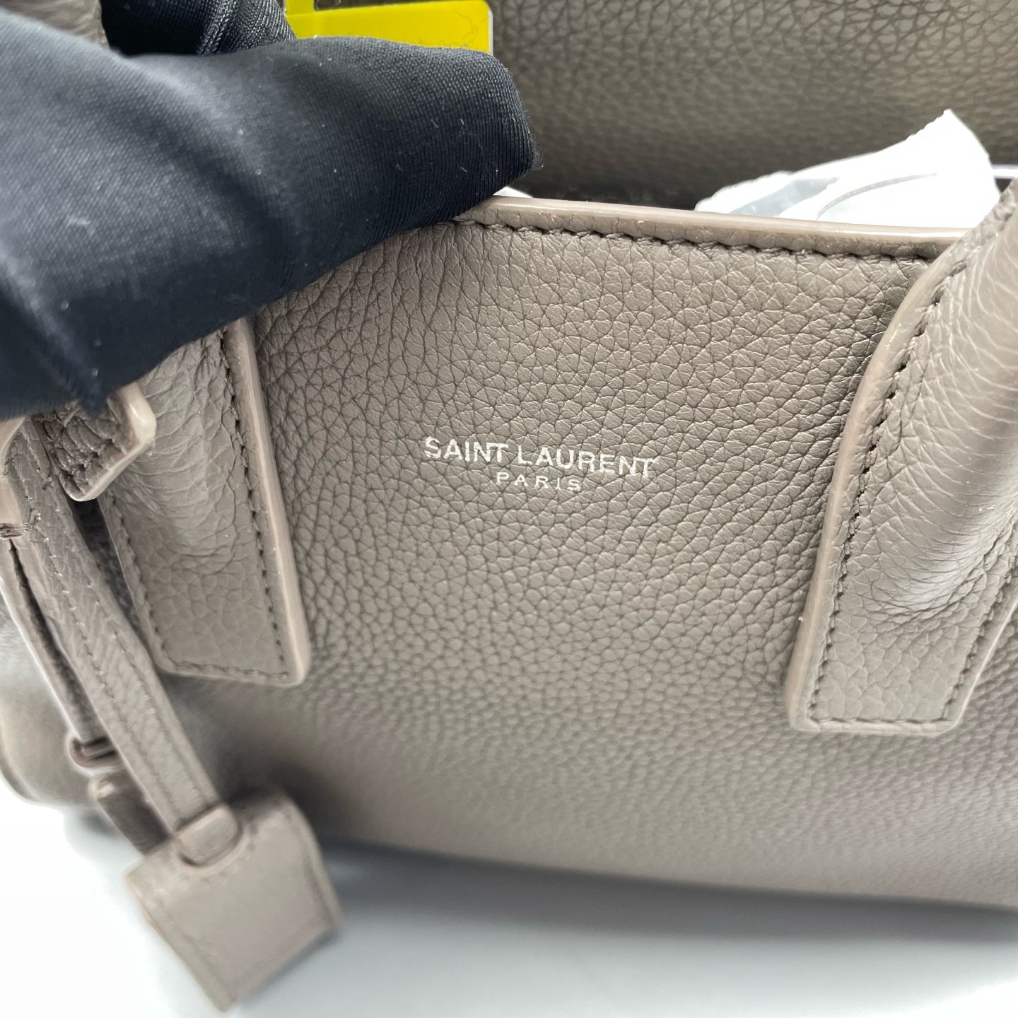 Saint Laurent - Sac de Jour - Grained leather - Grey - (mini)