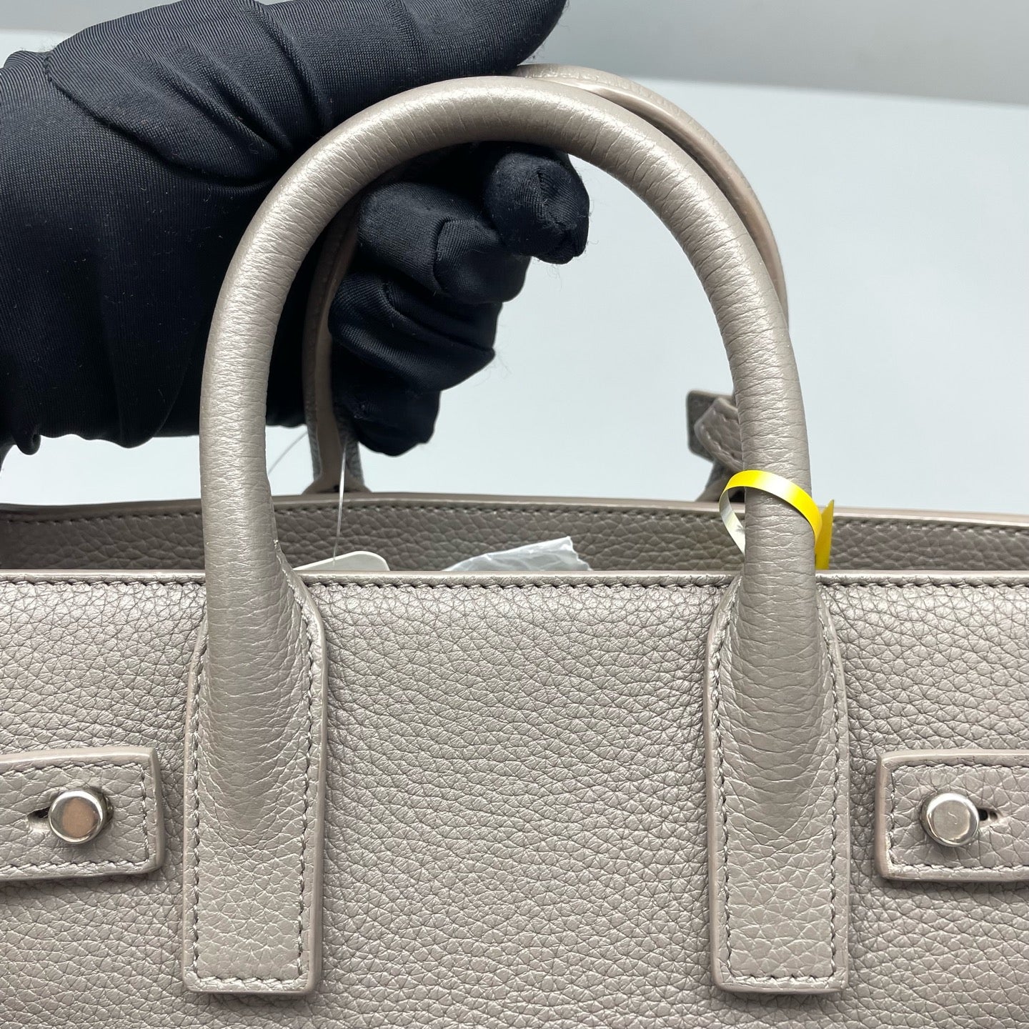Saint Laurent - Sac de Jour - Grained leather - Grey - (mini)