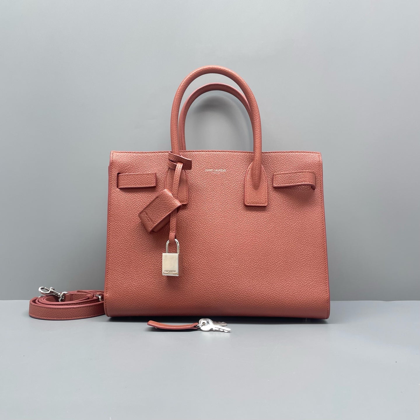 Saint Laurent - Sac de Jour - Leather - Burgundy - (small)