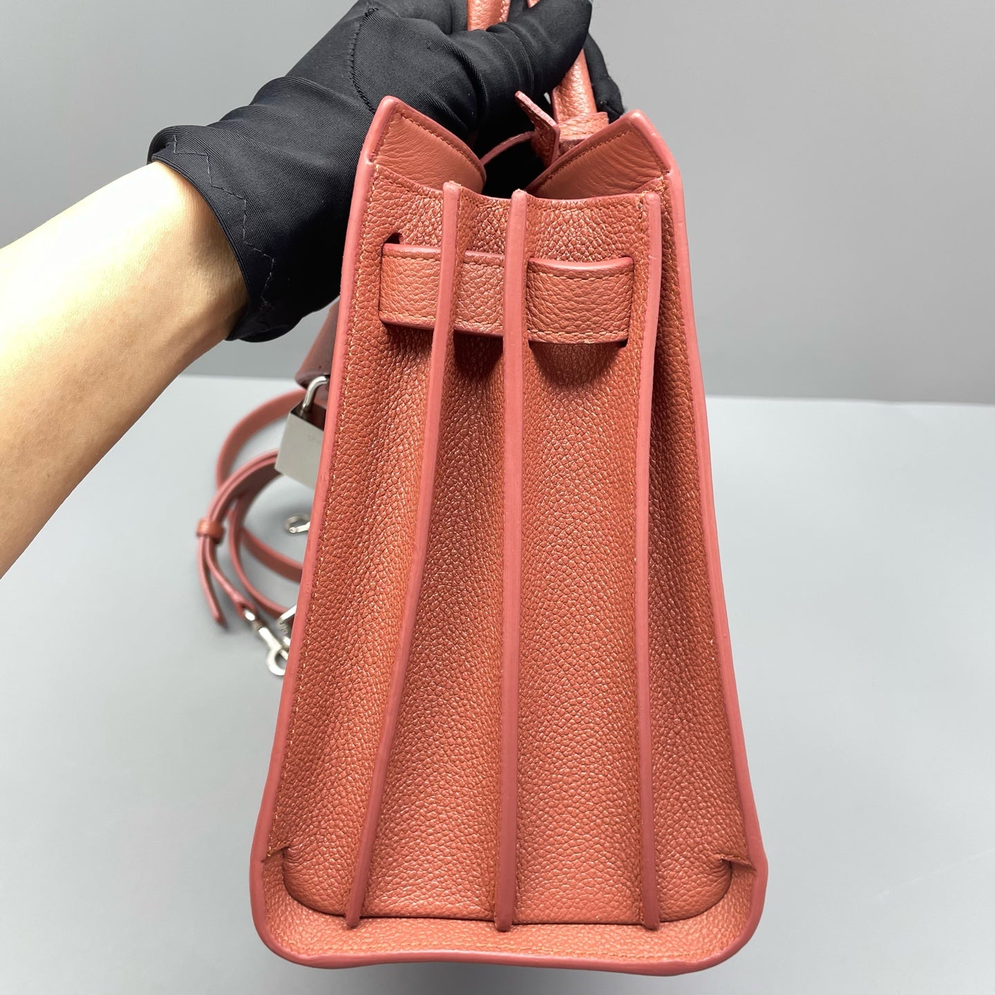 Saint Laurent - Sac de Jour - Leather - Burgundy - (small)