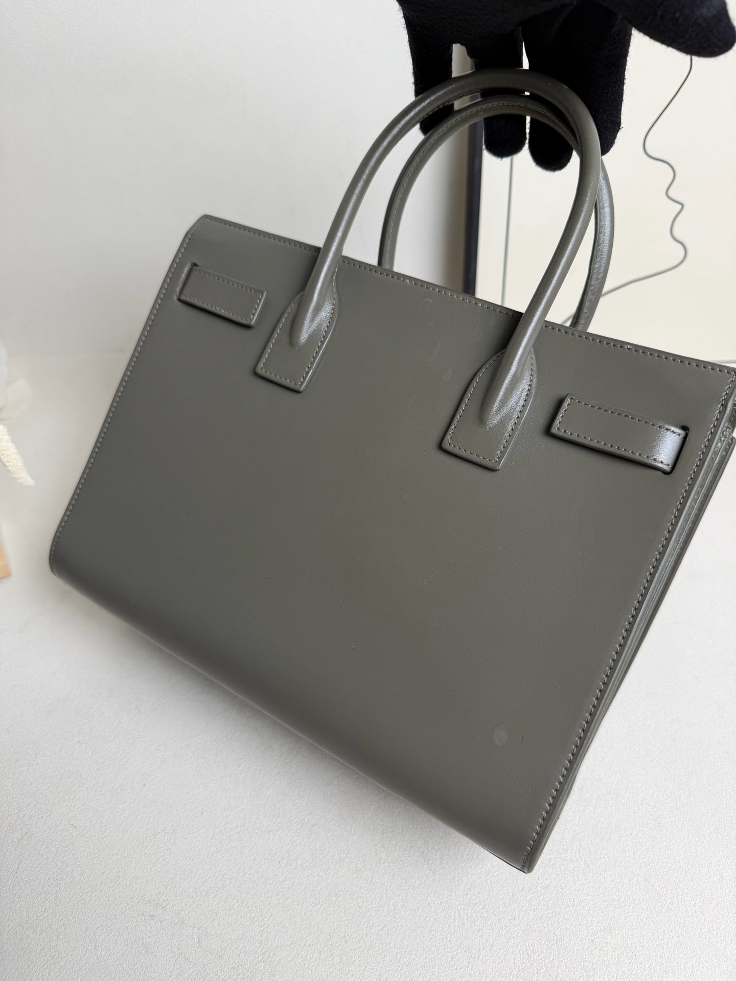 Saint Laurent - Sac De Jour - Leather - Grey - (small)
