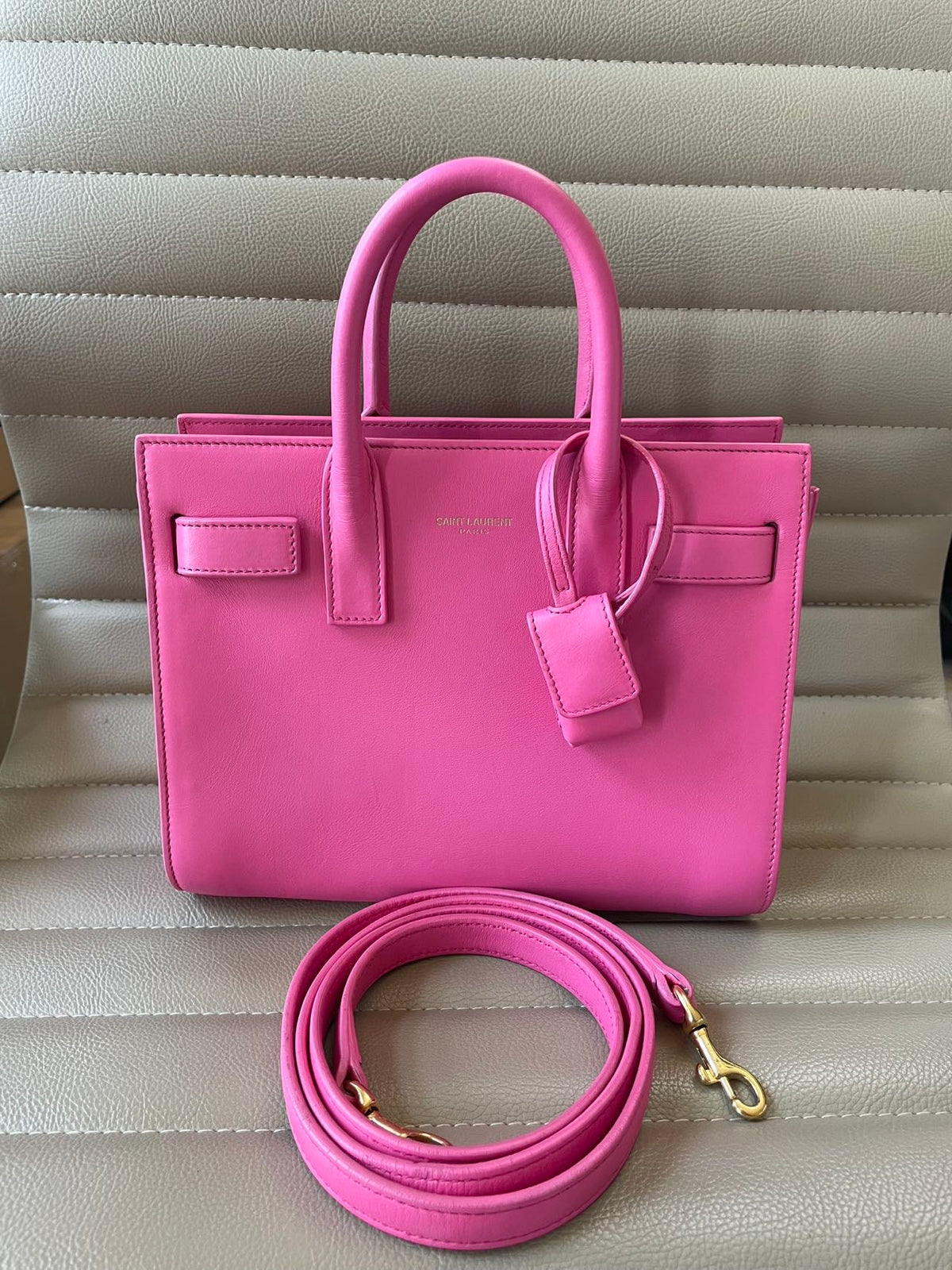 Saint Laurent - Sac de Jour - Leather - Pink