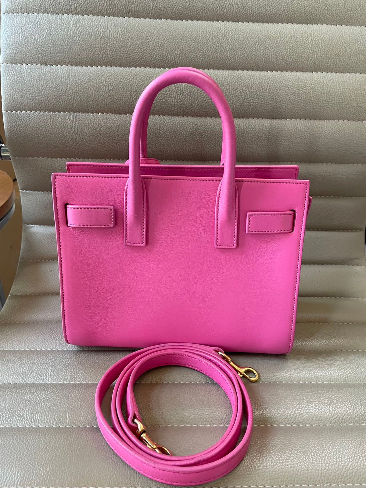 Saint Laurent - Sac de Jour - Leather - Pink