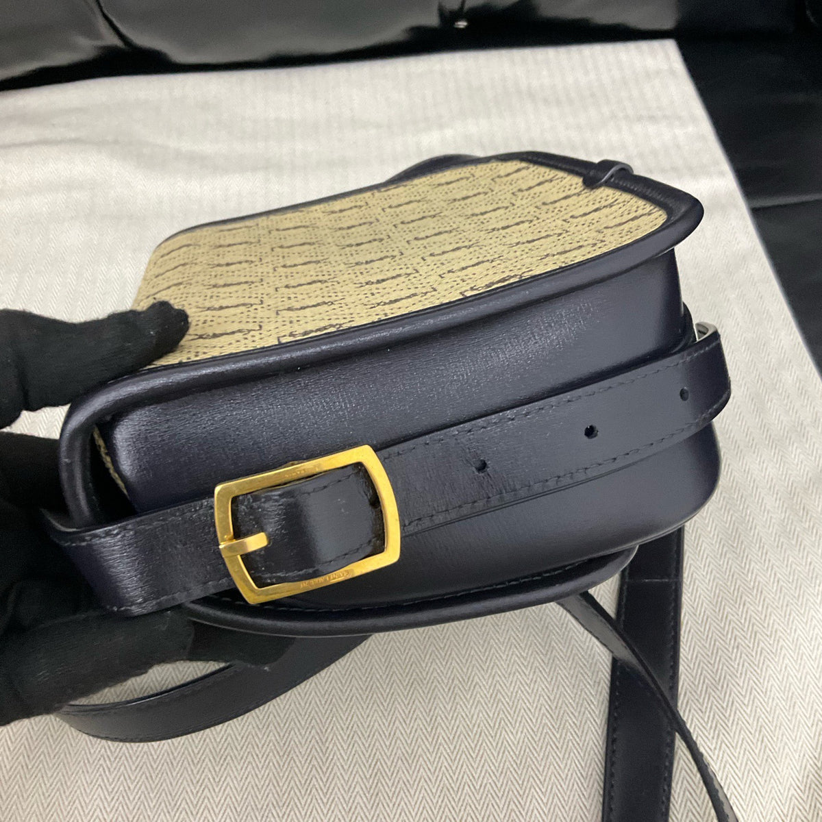 Saint Laurent - Saddle Bag - Cloth - Beige - (small)
