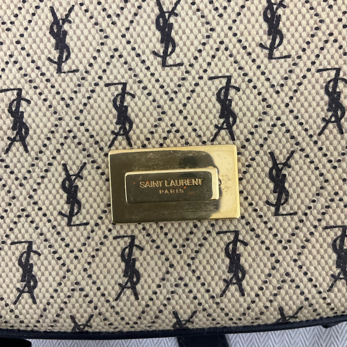 Saint Laurent - Saddle Bag - Cloth - Beige - (small)