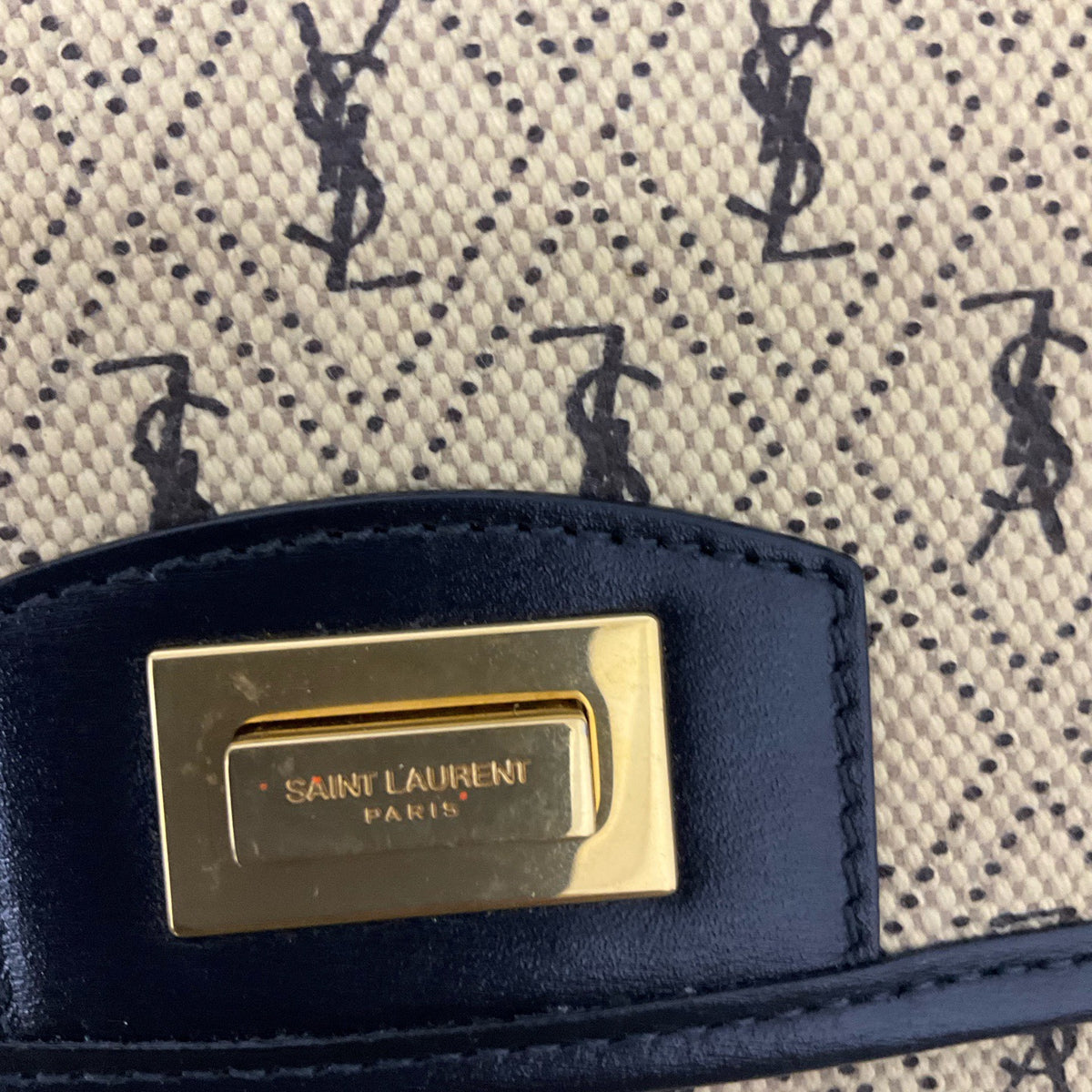Saint Laurent - Saddle Bag - Cloth - Beige - (small)