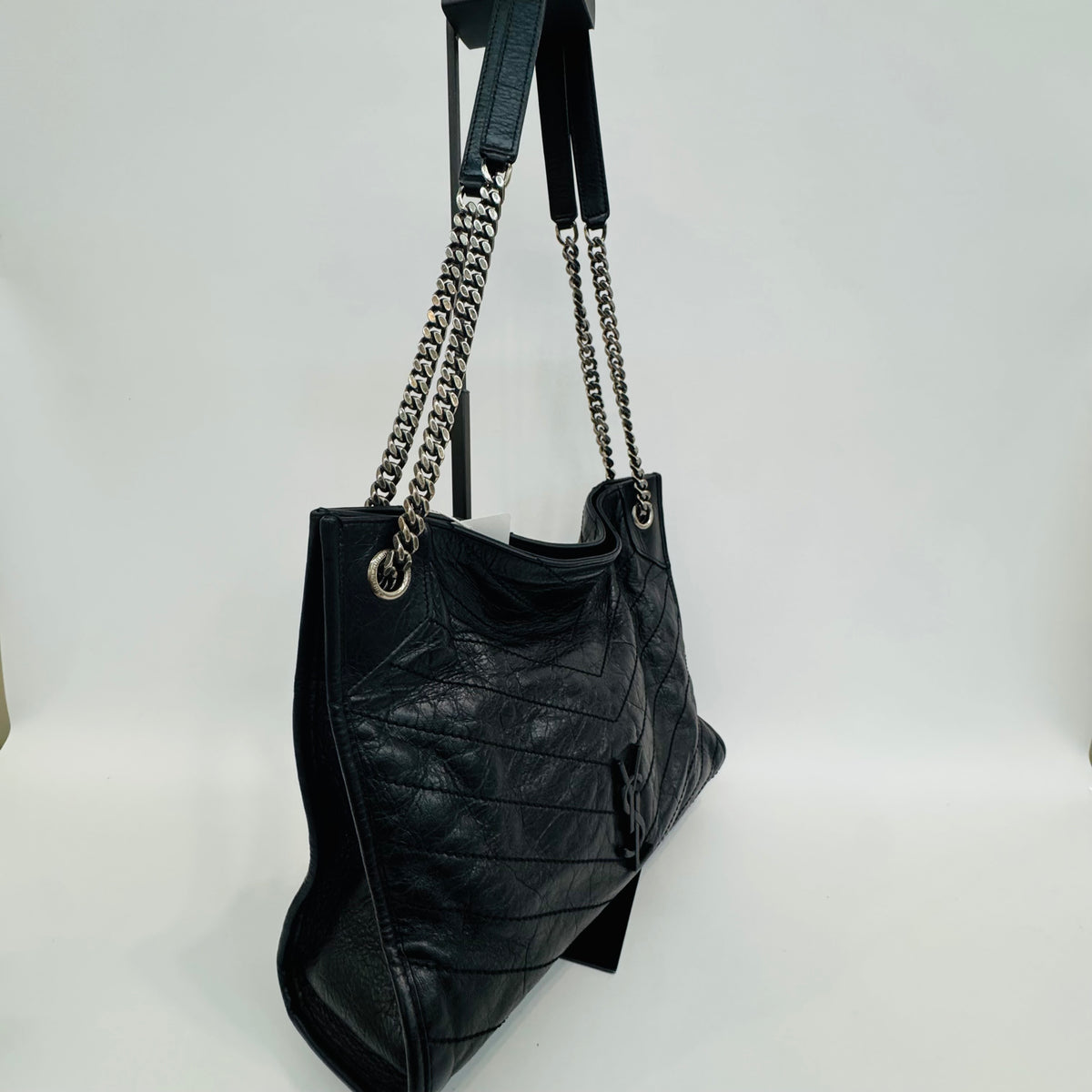 Saint Laurent - Shopping Bag - Leather - Black - (medium)