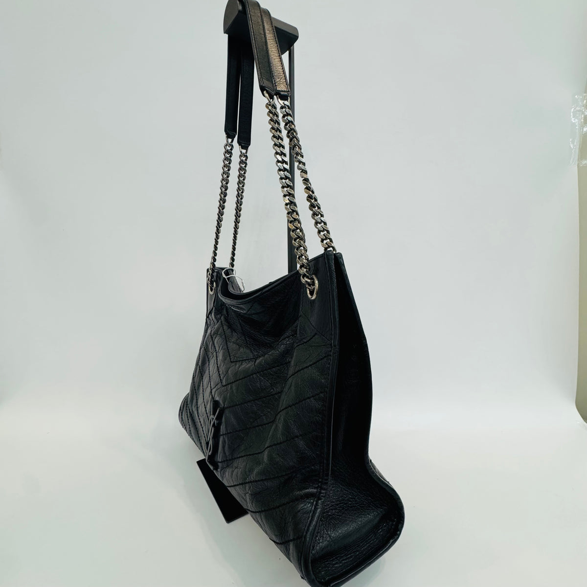 Saint Laurent - Shopping Bag - Leather - Black - (medium)