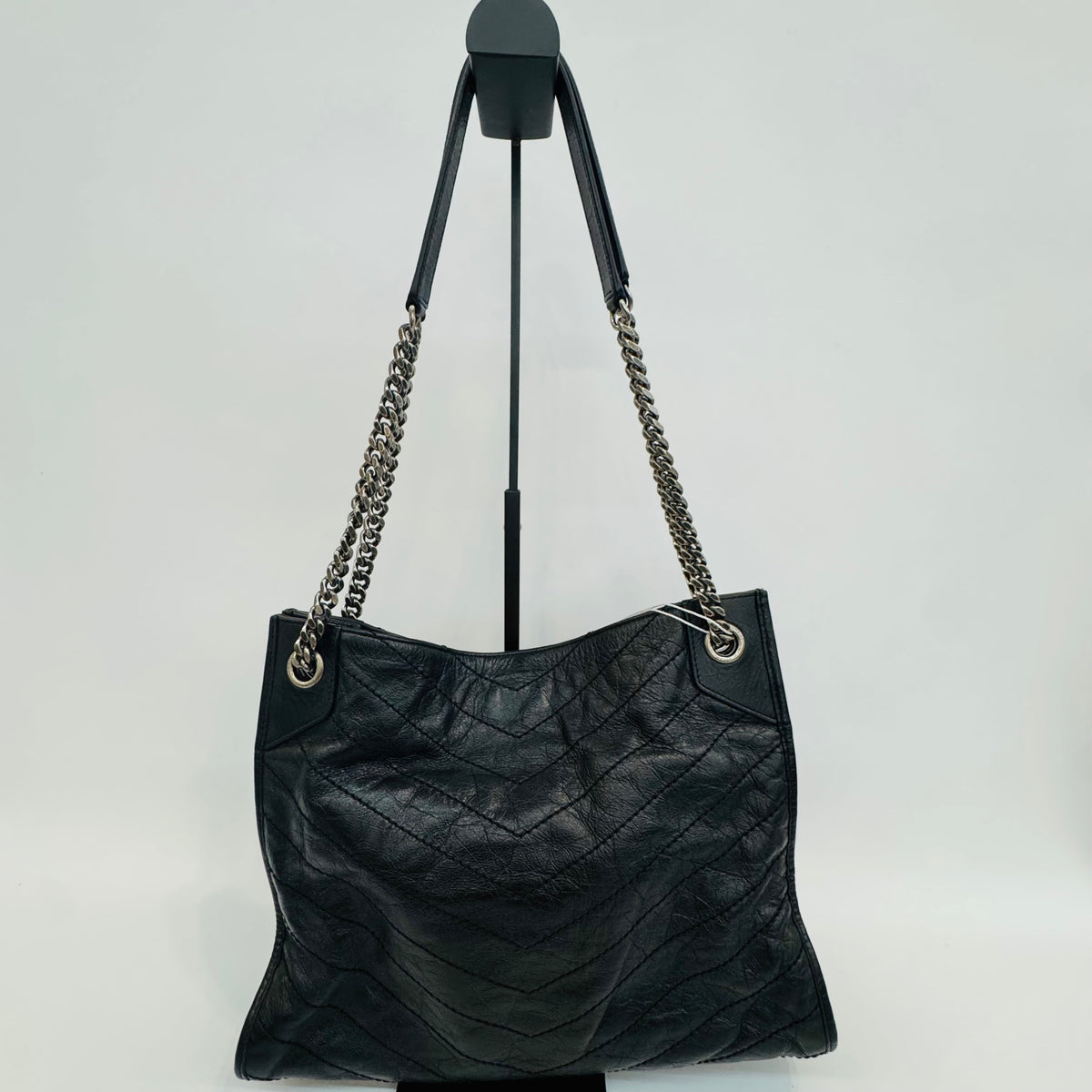 Saint Laurent - Shopping Bag - Leather - Black - (medium)