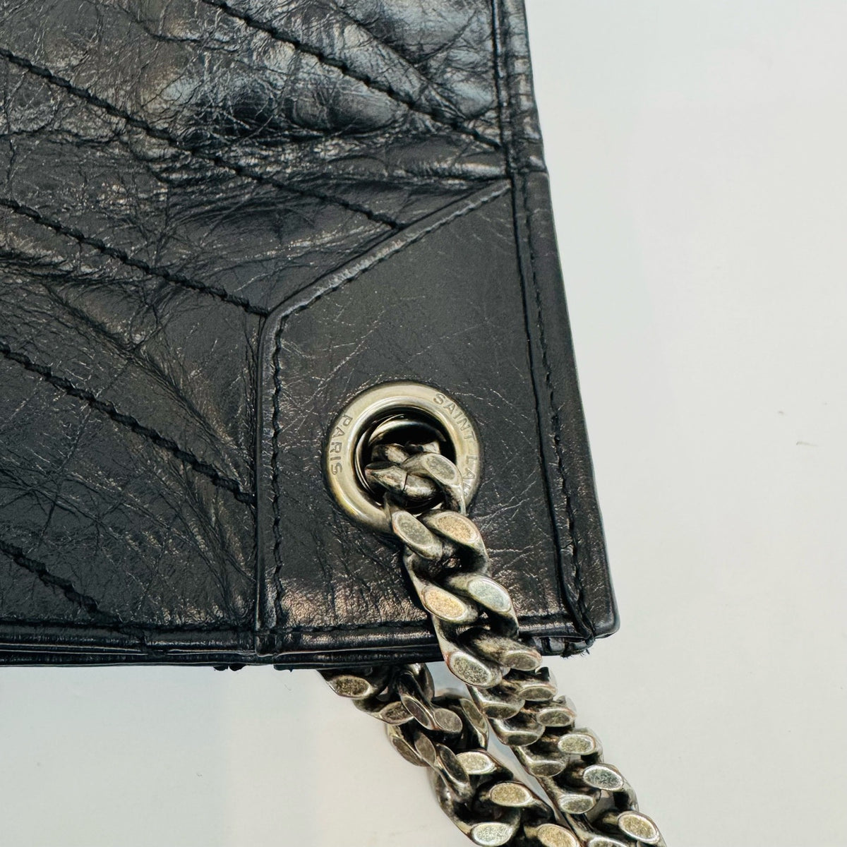 Saint Laurent - Shopping Bag - Leather - Black - (medium)