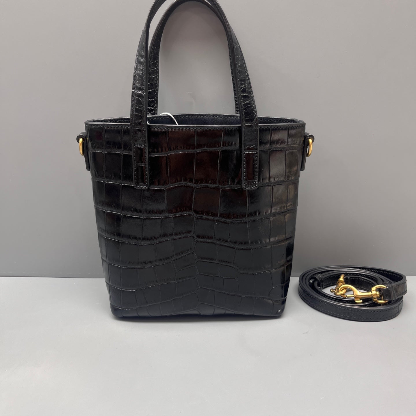 Saint Laurent - Shopping Bag - Leather - Black - (mini)