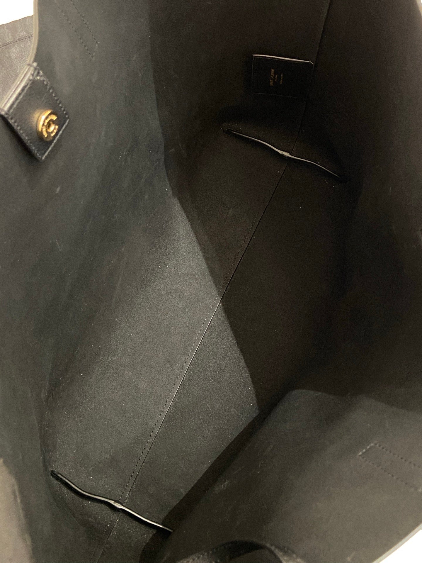 Saint Laurent - Shopping Tote - Leather - Black