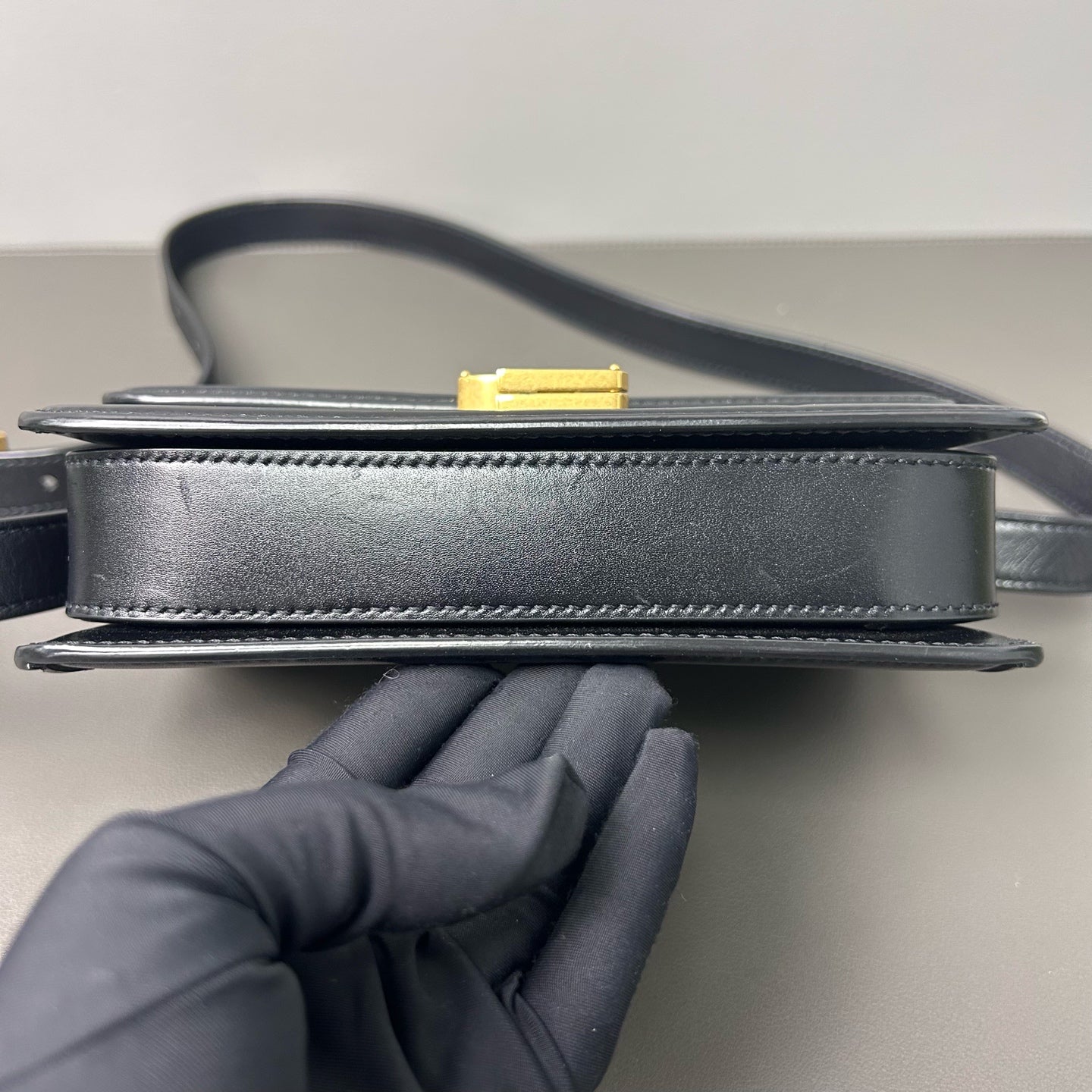 Saint Laurent - Solferino Box - Leather - Black - (small)